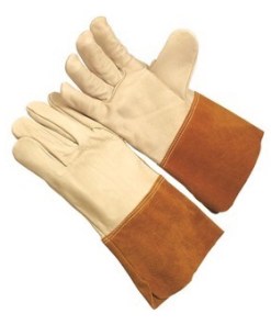 5420LCK, A-Grade, Migtig Grain Welder, 4.5” Russet Split Leather Cuff, Kevlar Sewn/$ per Doz