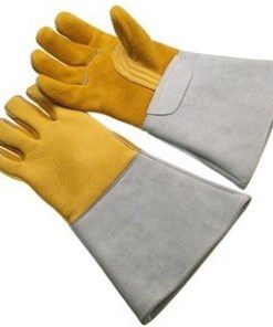 85, Premium Grade Gold Elkskin Leather Lineman's Welding Glove, Kevlar Sewn/$ per Dozen